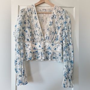 Reformation Meadow Lark Top Floral Print